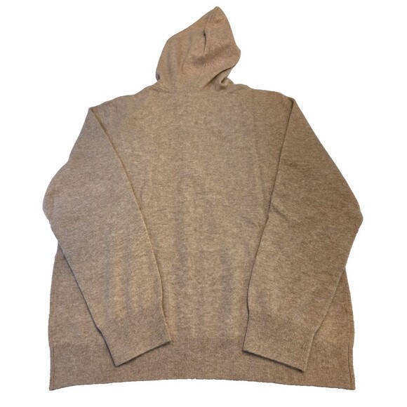 Quince 100% Mongolian Cashmere Full Zip Hoodie Womens XL NWT Oatmeal - Picture 4 of 13